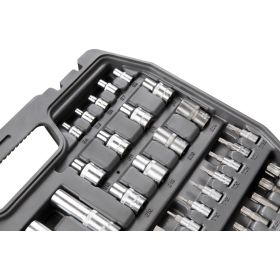 Набор инструмента 1/2 Dr и 1/4 Dr 108 предметов с 12 гранными головками KRAFT KT 700680 (артикул 15966155) – фото 7