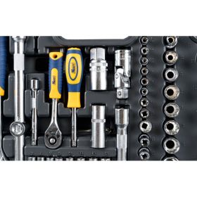 Набор инструмента 1/2 Dr и 1/4 Dr 108 предметов с 12 гранными головками KRAFT KT 700680 (артикул 15966155) – фото 9