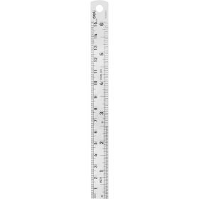 Стальная линейка DELI dl8015y 150 мм, нержавеющая сталь 118991 (артикул 26665910) – фото 1