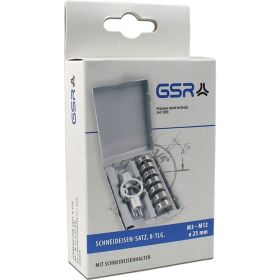 Набор плашек GSR 25х9 HSSG М3-М12 + Плашкодержатель 25х9 00708030 (артикул 19474458) – фото 2