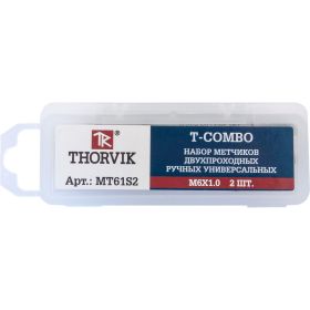 Набор метчиков T-COMBO М6х1.0, HSS-G, 2 шт. Thorvik MT61S2 52814 (артикул 16013435) – фото 2