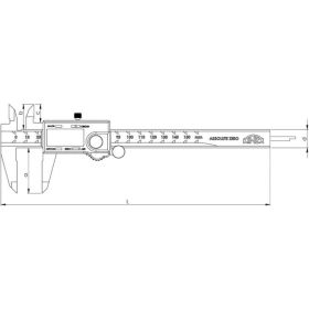 Электронный штангенциркуль Kinex ШЦЦ-1 150мм, 0.01мм, DIN862 ABSOLUTE ZERO 6040-05-150 (артикул 16526358) – фото 6