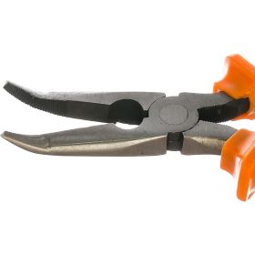 Изогнутые длинногубцы, 160 мм, шлифованные, пластмассовые рукоятки SPARTA Classic 17411 (артикул 15457288) – фото 2