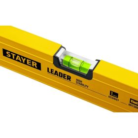 Уровень STAYER Leader 600 мм строительный фрезерованный 3466-060_z01 (артикул 19673254) – фото 2