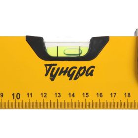 Алюминиевый уровень ТУНДРА магнитный эргономичная ручка, 3 глазка, 400 мм 2964631 (артикул 16372996) – фото 6