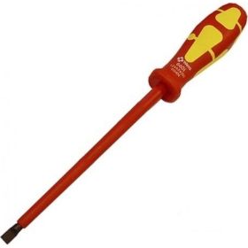 Диэлектрическая шлицевая отвертка WERA 600 i SL VDE Kraftkant Classic 1.2 x 6.5 x 150 мм WE-016404 (артикул 14979425) – фото 1