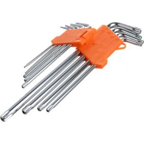Набор Г-образных ключей TORX АвтоDело T10-T50 длинные с отверстием 9 предметов 39156 14641 (артикул 16002745) – фото 2