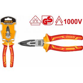 Диэлектрические изогнутые длинногубцы INGCO 200 мм INDUSTRIAL HIBNP28208 (артикул 16650953) – фото 2