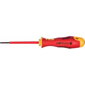Диэлектрическая отвертка Felo Ergonic 2,5х0,4х75 плоская шлицевая 41302590 (артикул 15850308) – фото 1
