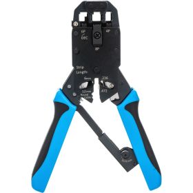 Обжимной инструмент Hyperline HT-2008AR для RJ-45, RJ-12, RJ-11 (8P8C, 6P6C, 4P4C) 35549 (артикул 16155571) – фото 1