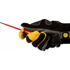 Диэлектрическая отвертка Felo Ergonic 2,5х0,4х75 плоская шлицевая 41302590 (артикул 15850308) – фото 4