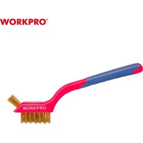 Набор корщеток WORKPRO нержавеющая сталь, медь, нейлон, 3 шт. WP253005 (артикул 23318577) – фото 7