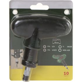 Карманная отвертка с 9 битами Bosch 2607019510 (артикул 15592975) – фото 2