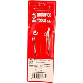 Набор метчиков из 2-х шт. M 2,5 шаг 0.45 мм Bucovice Tools 110025 (артикул 15780222) – фото 5