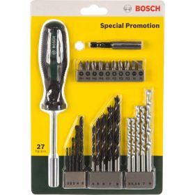 Набор сверл и насадок-бит 27 предметов Bosch 2607017201 (артикул 15606838) – фото 1