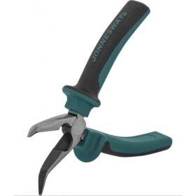 Изогнутые длинногубцы с двухкомпонентными рукоятками Jonnesway P1216 160 мм 49414 (артикул 15639661) – фото 2