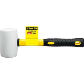 Белая резиновая киянка STAYER 450 г 20533-450 (артикул 15595619) – фото 2
