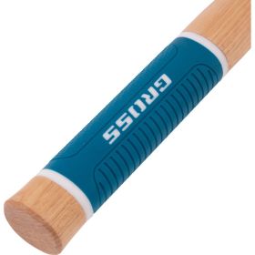Молоток-гвоздодер GROSS 560 г, угол 75, магнит, обрезиненная рукоятка american hickory 10419 (артикул 24363645) – фото 7