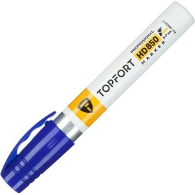 Маркер для агрессивной среды Topfort HD 850 синий, 3-7 мм, скошенный наконечник 1660277 (артикул 31431135) – фото 2
