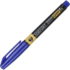 Маркер для глянцевых поверхностей Topfort OHP 0,7 мм синий 1660269 (артикул 31431129) – фото 4