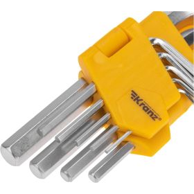 Набор имбусовых ключей HEX Kranz 1.5-10 мм, CrV, 9 шт. KR-12-5215 (артикул 31219911) – фото 5