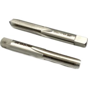 Дюймовый метчик TORNERI UNF 3/8" 24 нитей Р6М5 комплект из 2-х штук 035389 (артикул 16265515) – фото 1