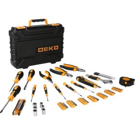 Универсальный набор инструмента для дома и авто в чемодане DEKO TZ82 065-0736 (артикул 16504547) – фото 1
