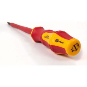 Отвертка диэлектрическая Ultra Grip SL 4,0 х 100 мм CR-V КОБАЛЬТ 646-447 (артикул 15536556) – фото 2