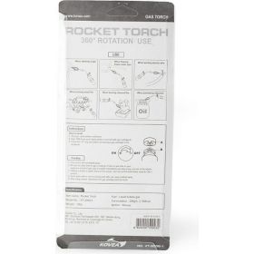 Газовый высокомощный универсальный резак KOVEA KT-2008 Rocket Torch KOV-KT-2008-1 (артикул 15596942) – фото 9