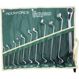 Набор накидных 12-гранных ключей ROCKFORCE 75°, 11 предметов RF-5118P (артикул 23807697) – фото 1