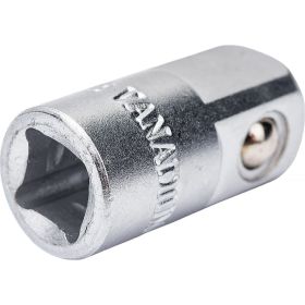 Переходник для воротка CrV 3/8" (П) - 1/4" (М) FIT HQ 62646 (артикул 15726980) – фото 2