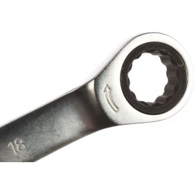 Комбинированный ключ с трещоткой 18мм AV Steel AV-315018 (артикул 15789777) – фото 4