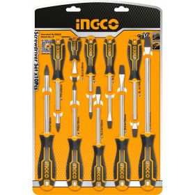 Набор отверток INGCO 10 шт INDUSTRIAL HKSD1028 (артикул 16650849) – фото 1