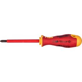 Диэлектрическая крестовая отвертка Felo Ergonic +/- H 2X 100 41620390 (артикул 15850298) – фото 1