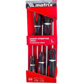 Набор отверток MATRIX ""Era"" CrV, 3-х компонентная рукоятка, 5 шт. 13379 (артикул 15605923) – фото 1