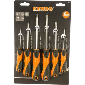 Набор отверток KENDO 6 предметов, CrV 00000073175 (артикул 15917012) – фото 1