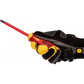 Диэлектрическая крестовая отвертка Felo Ergonic +/- H 2X 100 41620390 (артикул 15850298) – фото 4