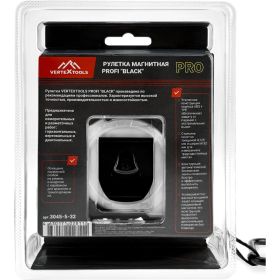 Рулетка vertextools profi ""black"" магнитная, автостоп, нейлон 5x32мм 3045-5-32 (артикул 31186878) – фото 5