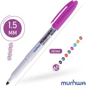 Перманентный маркер Munhwa фиолетовый, пулевидный, 1,5мм FPM-09 (артикул 16230737) – фото 2