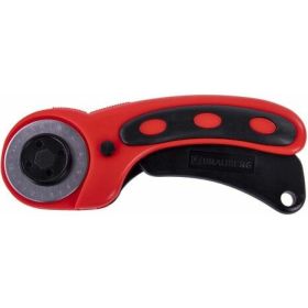 Раскройный роликовый нож BRAUBERG Professional 45 мм, круглое лезвие, резиновые вставки 238087 (артикул 23894049) – фото 2