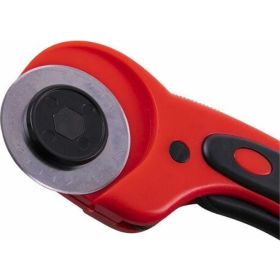Раскройный роликовый нож BRAUBERG Professional 45 мм, круглое лезвие, резиновые вставки 238087 (артикул 23894049) – фото 4