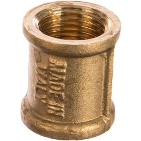 Равнопроходная муфта ELSEN ВВ, 1/2", 1/2", латунь EBF16.12 (артикул 15905843) – фото 1