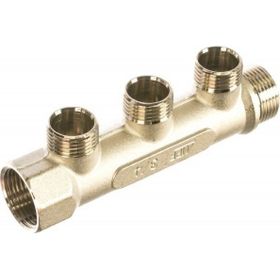 Коллектор AQUALINK 3 выхода 3/4", 1/2" наружняя резьба ИС.071057 (артикул 15528418) – фото 1