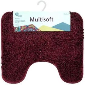 Коврик для туалета SIBO MULTISOFT 50х60 см, макароны бордо SI31031 (артикул 16351705) – фото 1