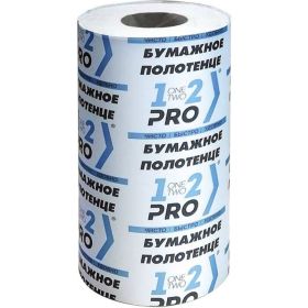 Бумажное полотенце 1-2-Pro 1 слой, рулон 140 л., вторичное сырье ПБЭ1-140 (артикул 17137327) – фото 1
