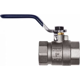 Шаровой кран RM -L Nickel 1 ВР-ВР муфтовый, никелированный, ручка Ду25 Ру30 НК 11Б27п1 Ln-1FFL (артикул 18296635) – фото 1