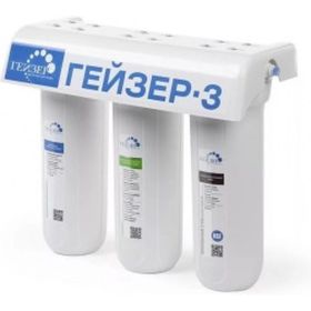 Проточный фильтр для мягкой воды под мойку Гейзер 3 ИВ Люкс 66021 (артикул 15476793) – фото 1