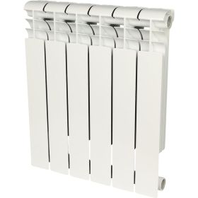 Биметаллический радиатор ROMMER Profi BM 500 BI500-80-80-150 6 секций RAL9016 82488 (артикул 15836506) – фото 1