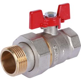Шаровой кран с американкой ROMMER 1"", ВН/НР, RBV-0005-0510225, RG008UB5BKFAD4 (артикул 16229698) – фото 1
