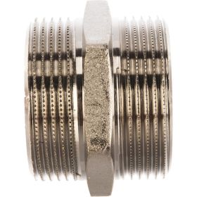 Никелированный ниппель STOUT HH 1 1/2 SFT-0004-112112 (артикул 16053359) – фото 1
